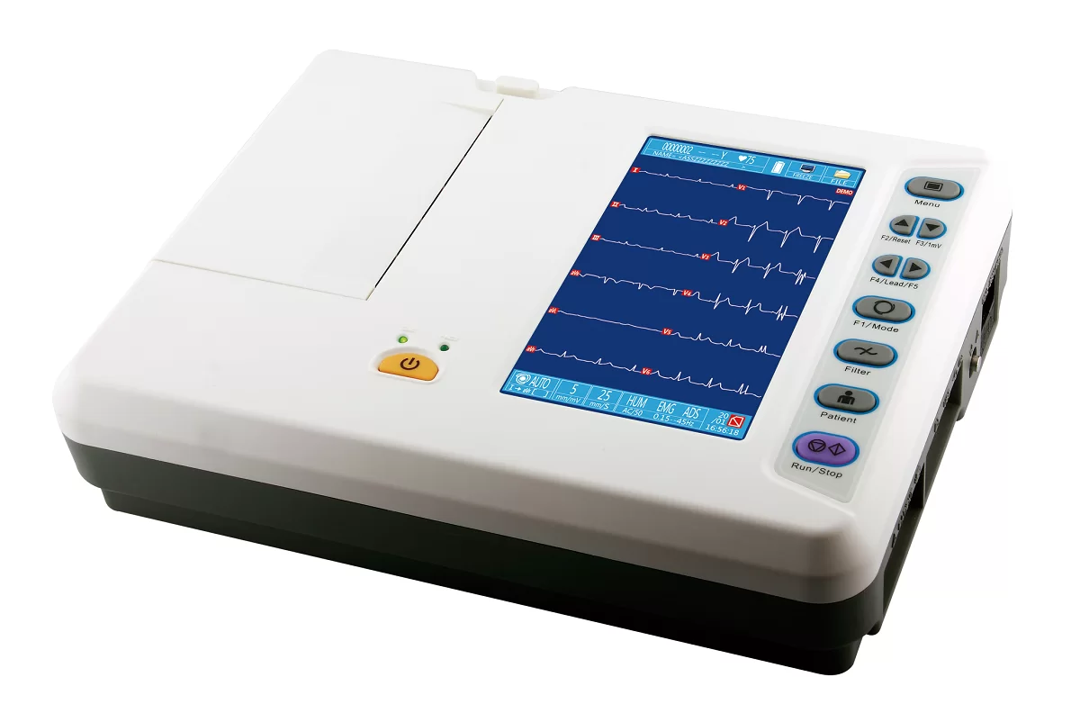 The ECG‑C06G ECG Machine with Color Screen